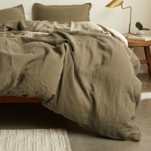 Parachute Linen Duvet XL TWIN in Moss